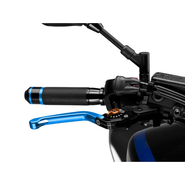 Puig Folding V3 Brake (Blue Lever With Blue Selector) Orange
